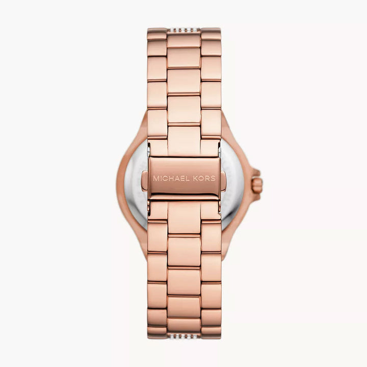 Michael Kors Lennox Three-Hand Rose Gold-Tone Stainless Steel Women&