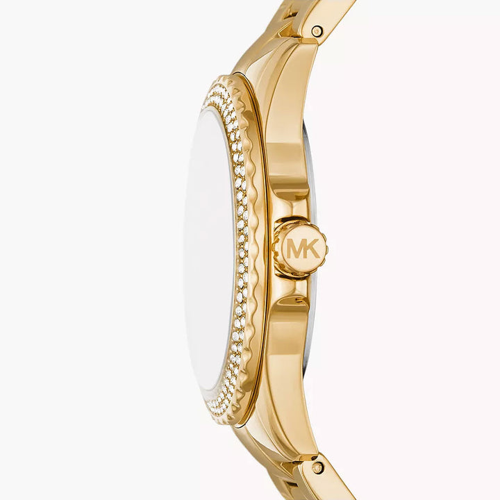 Michael Kors Everest Three-Hand Gold-Tone Stainless Steel Women&