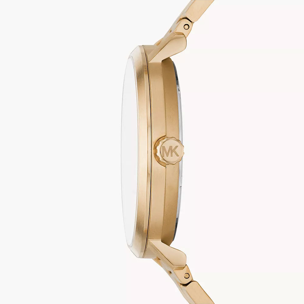 Michael Kors Blake Multifunction Gold-Tone Stainless Steel Men&