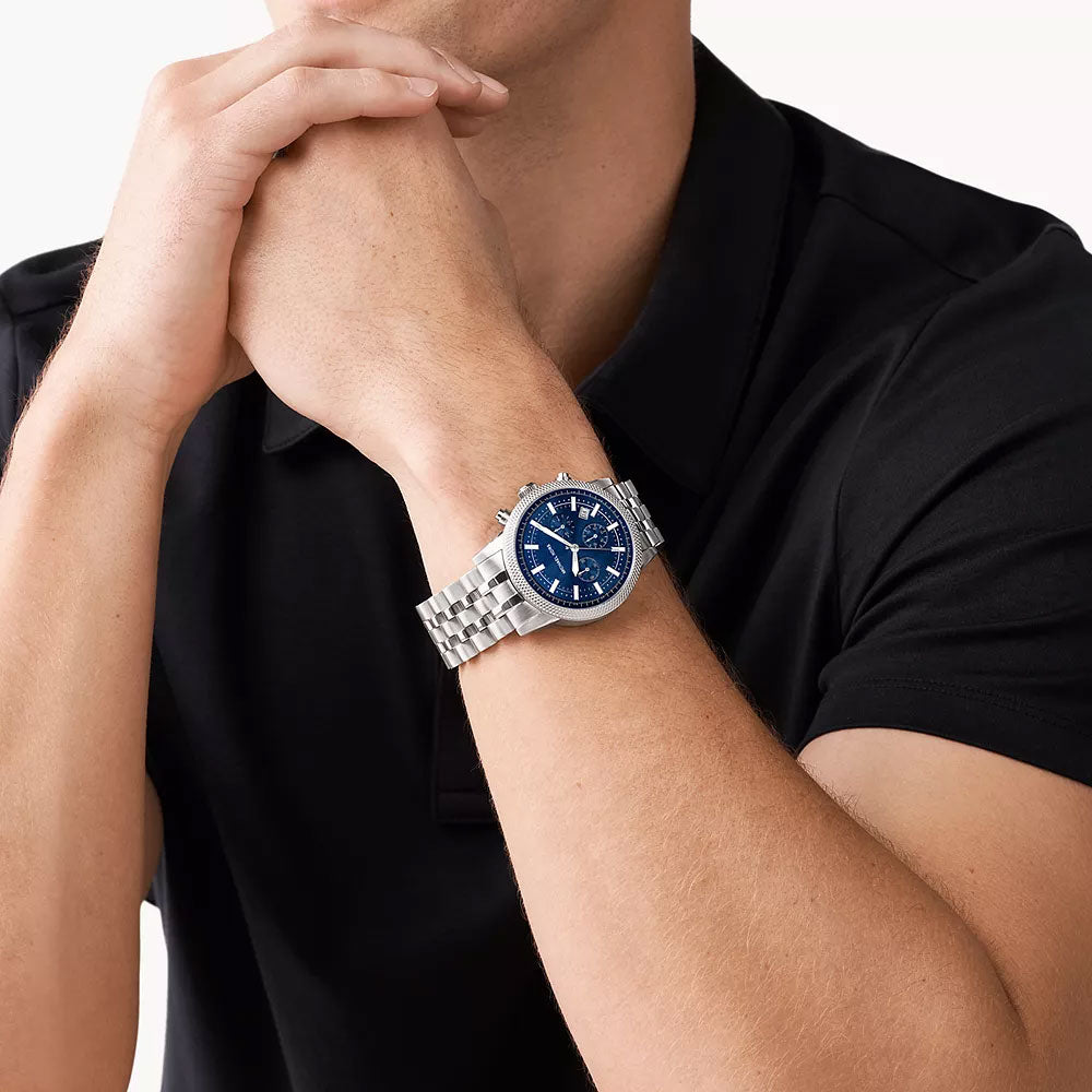 Michael Kors Hutton Chronograph Stainless Steel Men&