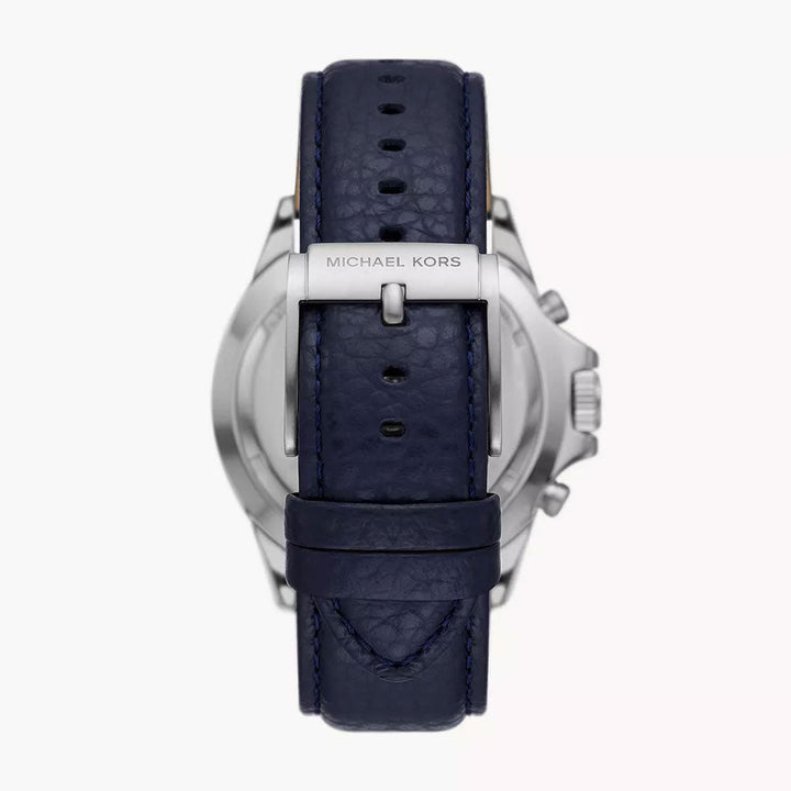 Michael Kors Everest Chronograph Navy Leather Men&