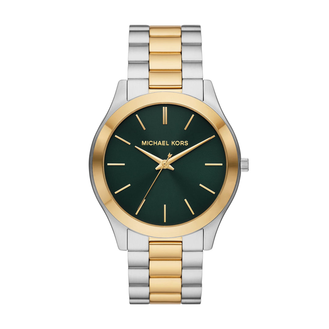 Michael Kors Slim Runway Three-Hand Two-Tone Stainless Steel Watch