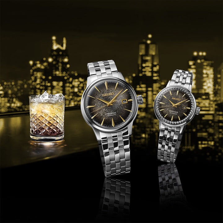 Seiko x Star Bar Cocktail Limited Edition Automatic Couple Set Watches SRPK93J1 &amp; SRE015J1