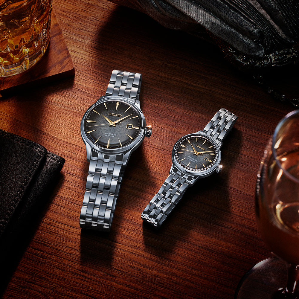 Seiko x Star Bar Cocktail Limited Edition Automatic Couple Set Watches SRPK93J1 &amp; SRE015J1