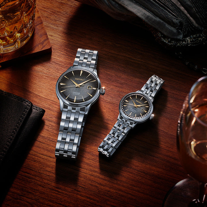 Seiko x Star Bar Cocktail Limited Edition Automatic Couple Set Watches SRPK93J1 &amp; SRE015J1