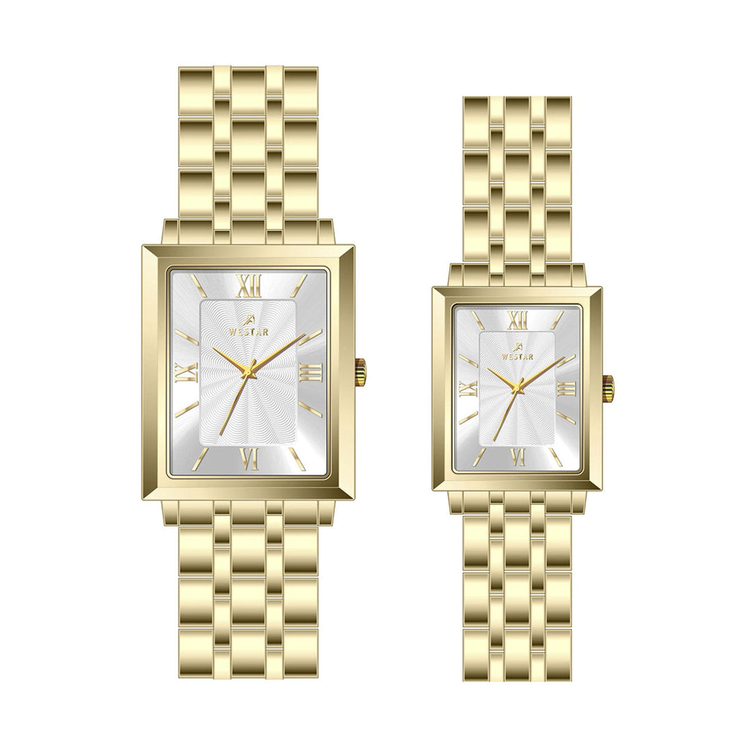 Westar Couple Watch EX7576GPN107 &amp; EX6576GPN107