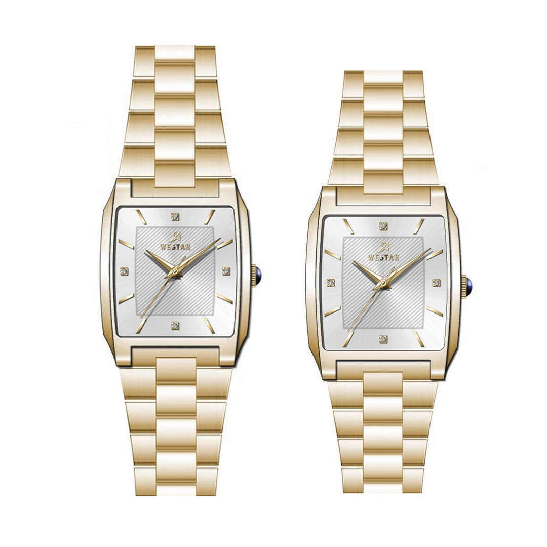Westar Couple Watch EX7595GPN107 &amp; EX6595GPN107