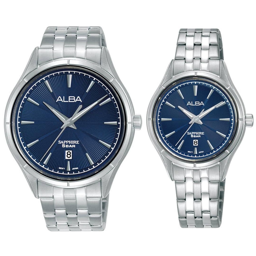Alba Couple Set Watches - AS9T67X1 &amp; AH7CY5X1