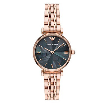EMPORIO ARMANI MOP ANLG WATCH 0 JWL GP METAL BRCLT