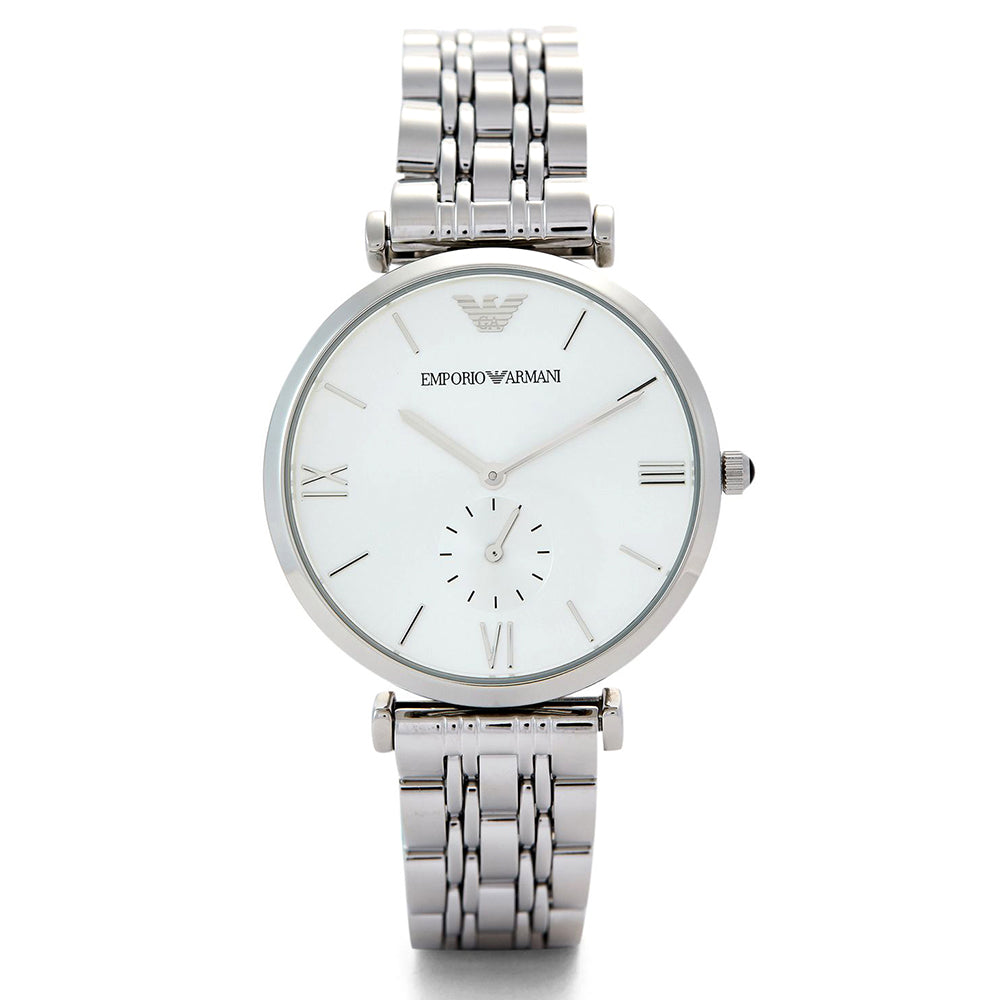 EMPORIO ARMANI ANALOG WATCH 0 JWL SS METAL BRACELET