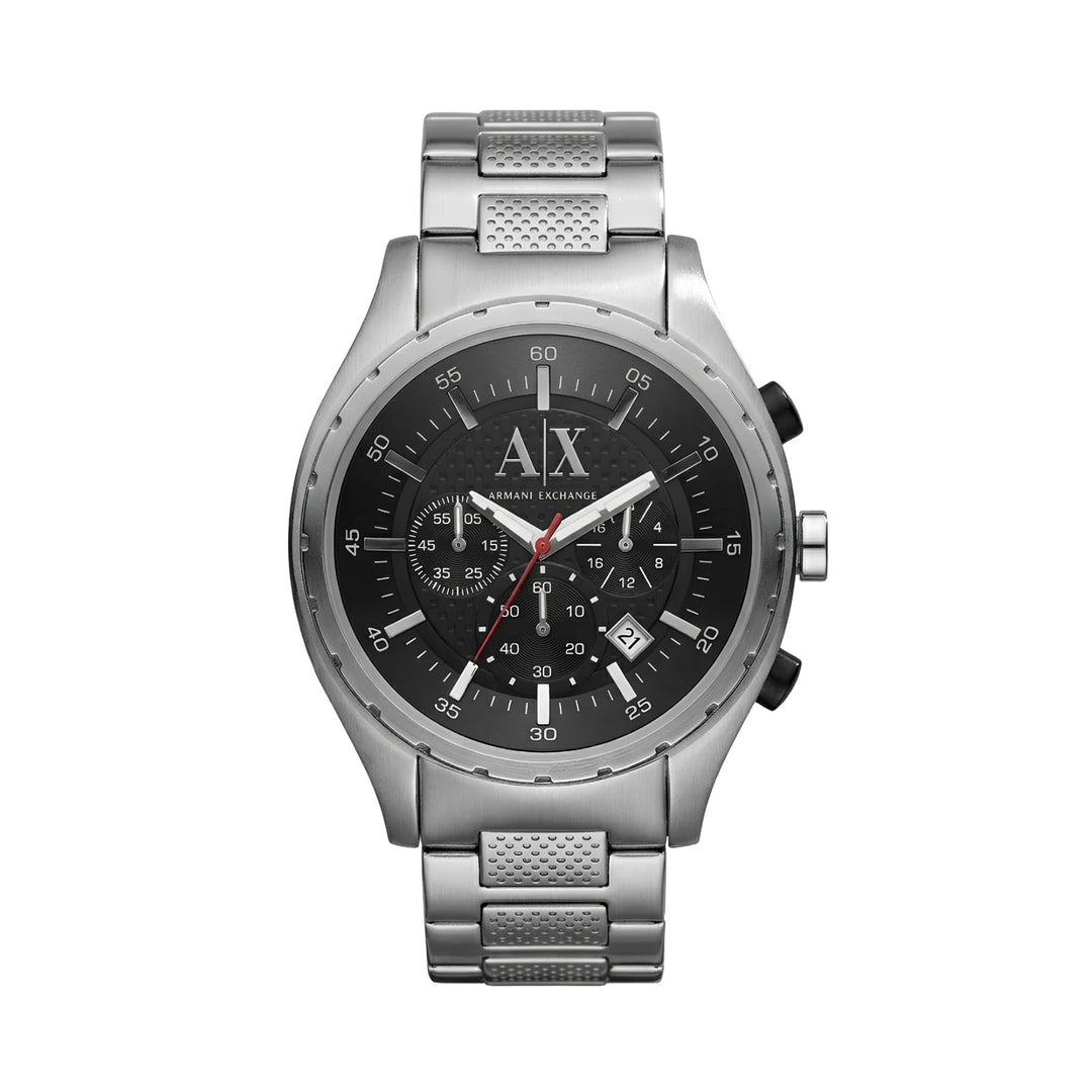 Armani Exchange Miami Chronograph Black Dial Silver Men&