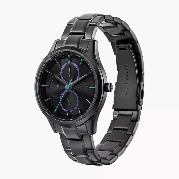 Armani Exchange Dante Black Stainless Steel Men&