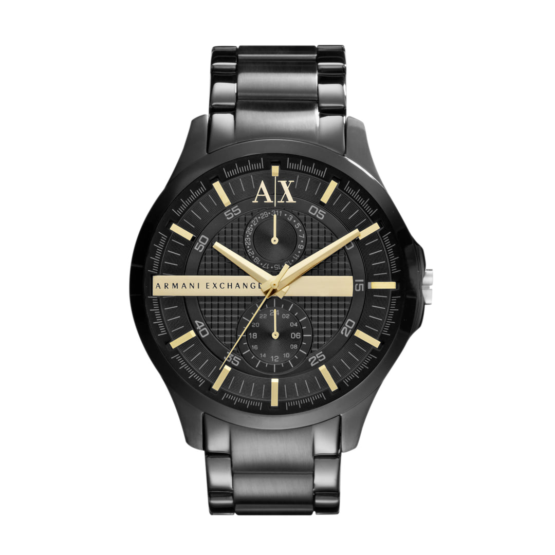 Armani Exchange Hampton Black Dial Black Men&