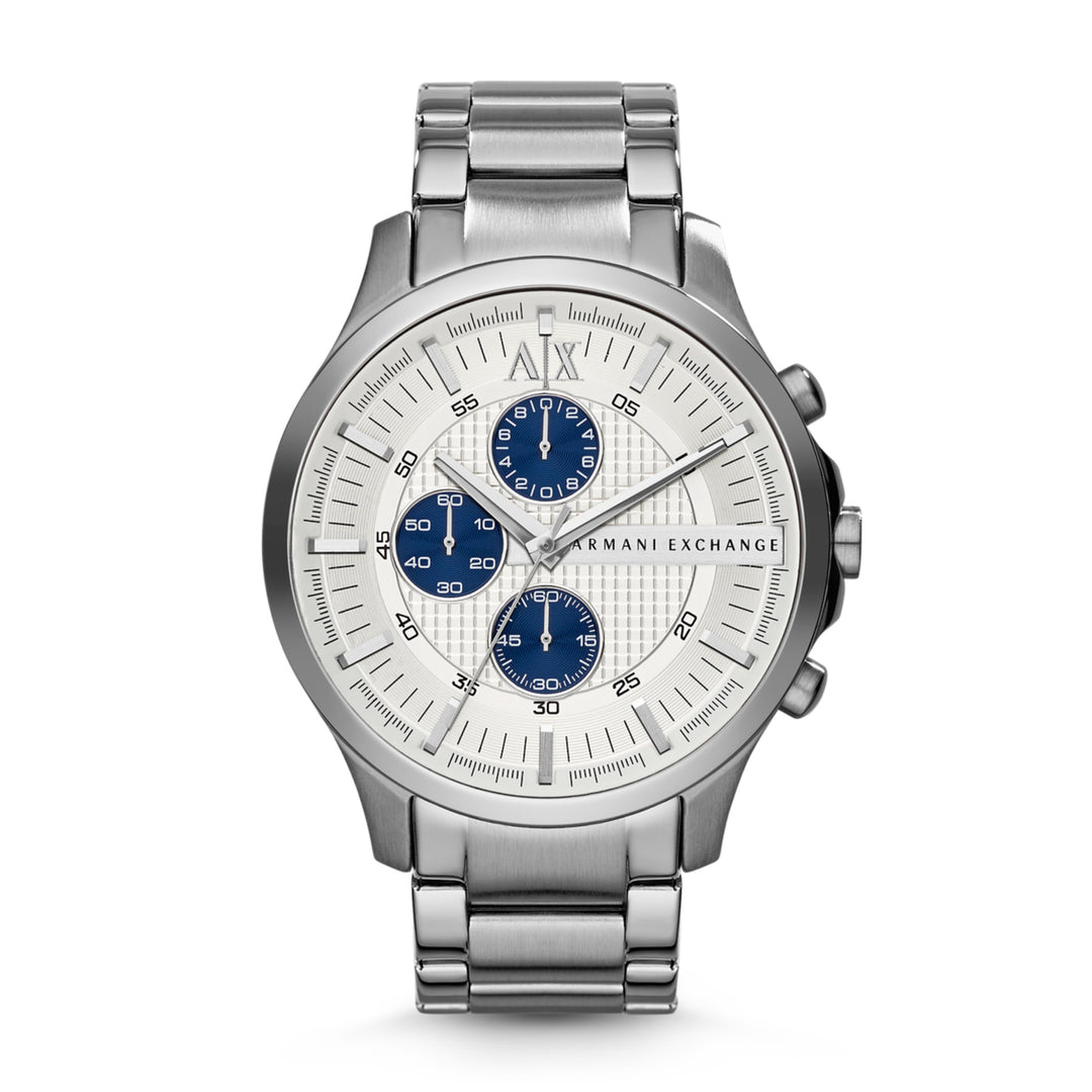 Armani Exchange Hampton Chronograph Silver Dial Silver Men&