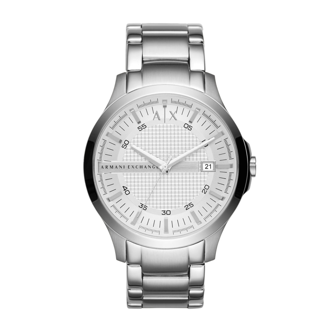 Armani Exchange Hampton Black Dial Silver Men&