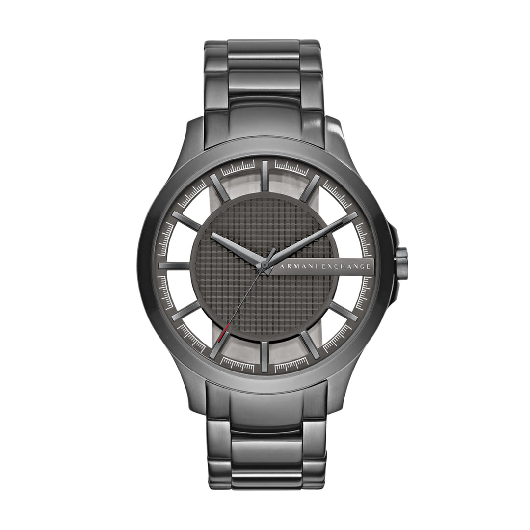 Armani Exchange Hampton Black Dial Silver Men&