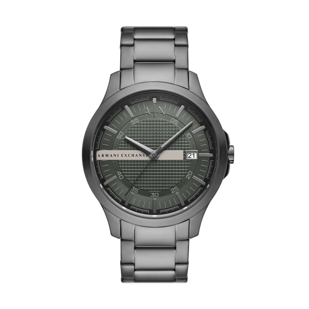 Armani Exchange Gunmetal Stainless Steel Men&