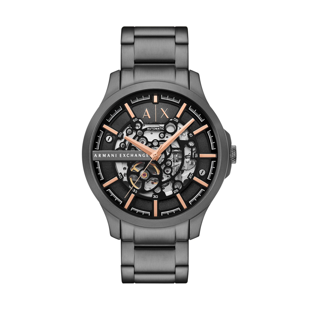 Armani Exchange Hampton Gunmetal Stainless Steel Men&