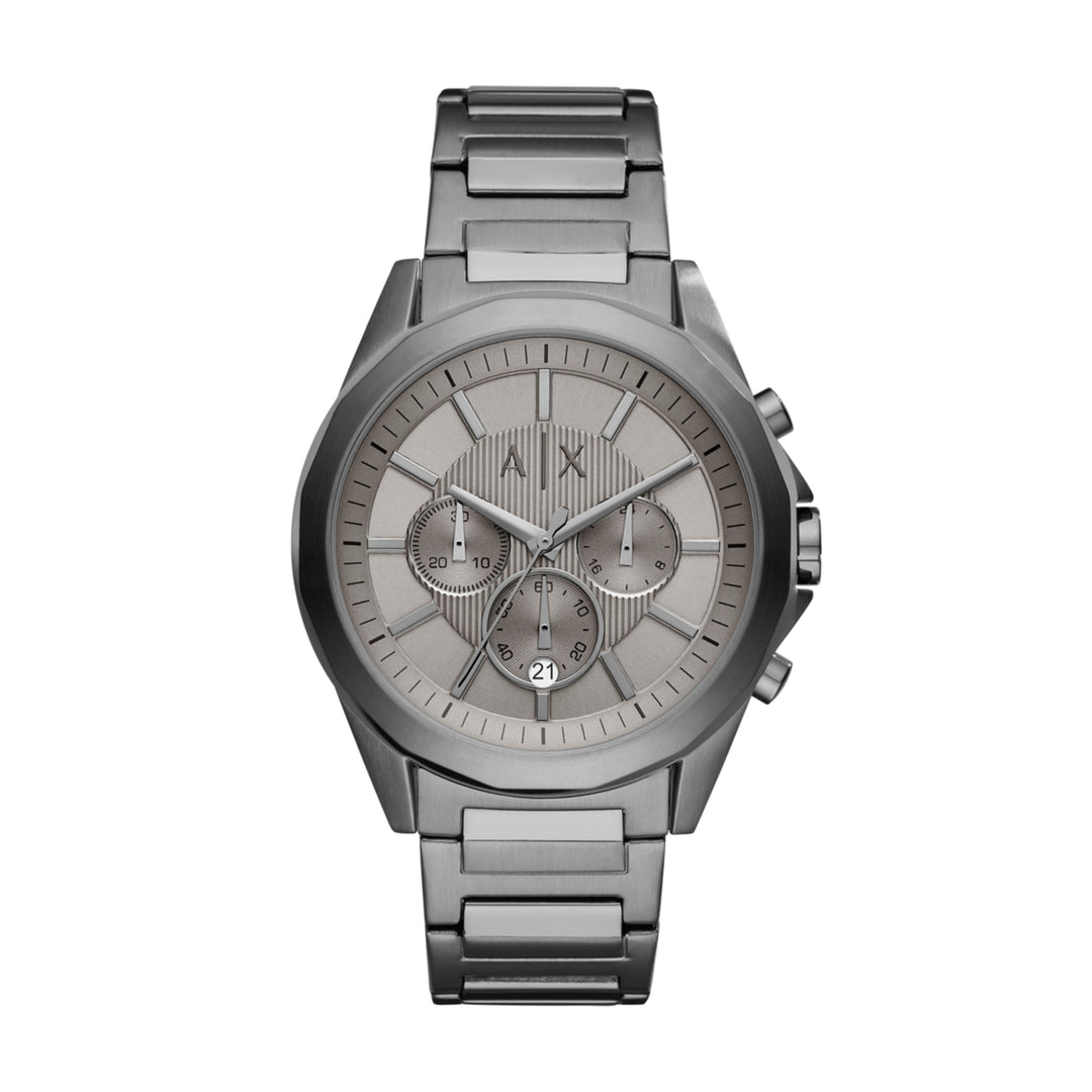 Armani Exchange Drexler Chronograph Grey Dial Gunmetal Men&