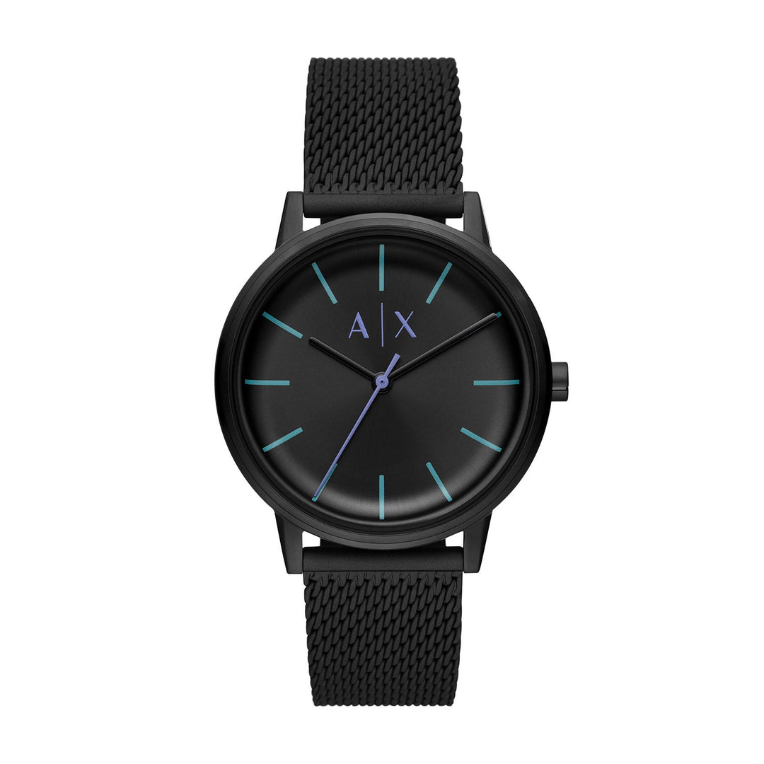 Armani Exchange Cayde Black Stainless Steel Men&
