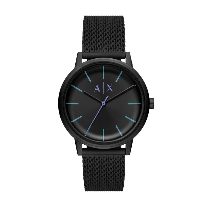 Armani Exchange Cayde Black Stainless Steel Men&