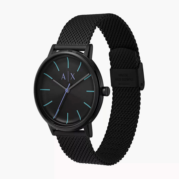 Armani Exchange Cayde Black Stainless Steel Men&