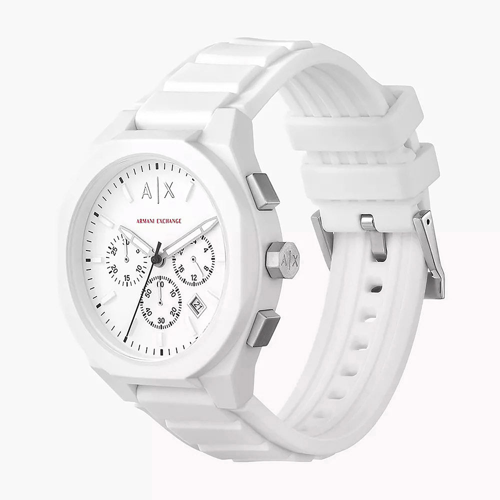 Armani Exchange Rafael White Nylon Men&