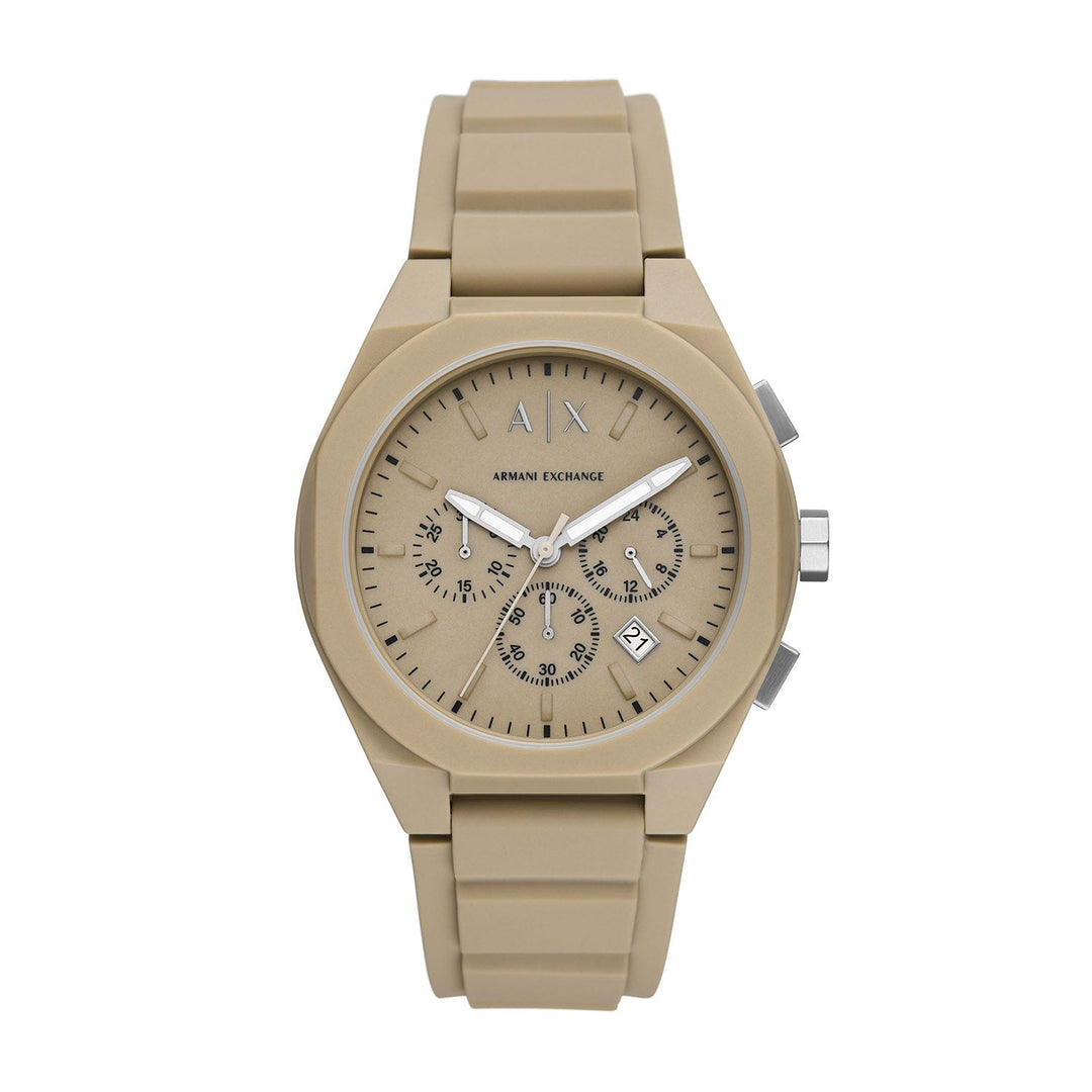 Armani Exchange Rafael Beige Gold Nylon Men&