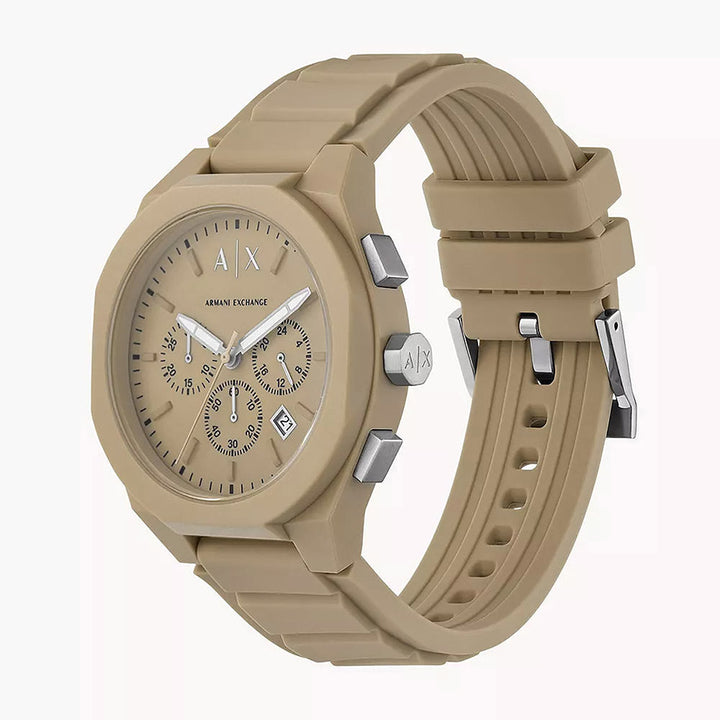 Armani Exchange Rafael Beige Gold Nylon Men&