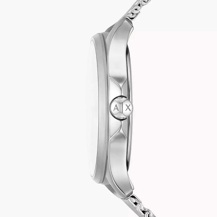 Armani Exchange Lady Hampton Silver Stainless Steel Women's Watch
