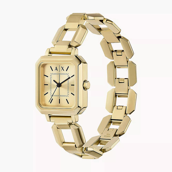 Armani Exchange Leila Gold Stainless Steel Women&