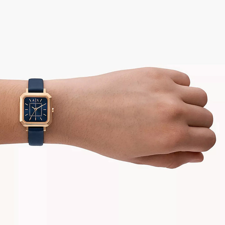 Armani Exchange Leila Rose Gold Stainless Steel Women&