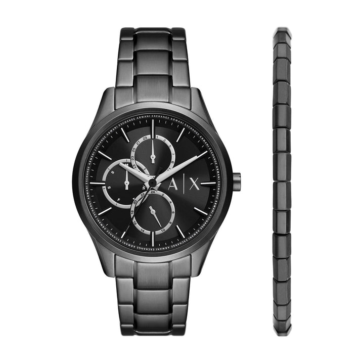 Armani Exchange Dante Black Stainless Steel Set Men's Watch - AX7154SET
