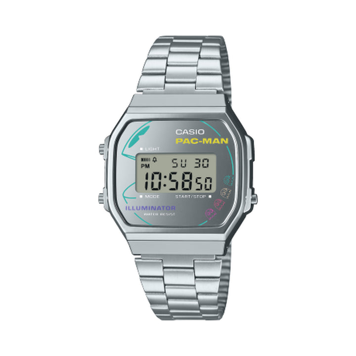 Casio Vintage Unisex White Dial Stainless Steel Watch - A168WEPC-7ADR