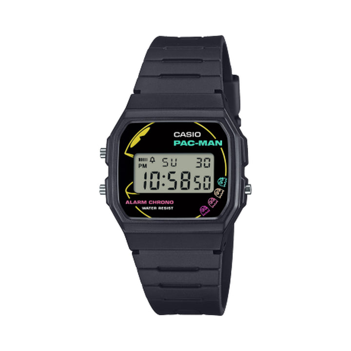 Casio Vintage Unisex Black Dial Resin Watch - F-91WPC-1ADR