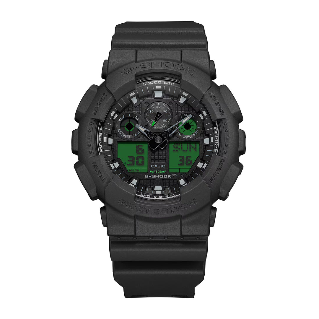 CASIO G-SHOCK GA-100BEG-1ADR ANALOG DIGITAL WATCH