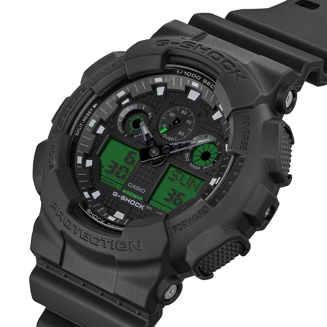 CASIO G-SHOCK GA-100BEG-1ADR ANALOG DIGITAL WATCH