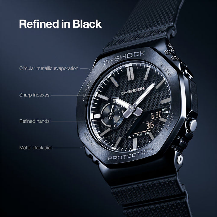 G-SHOCK G-Steel Luxe Black Series Men Watch GM-2100LXB-1ADR