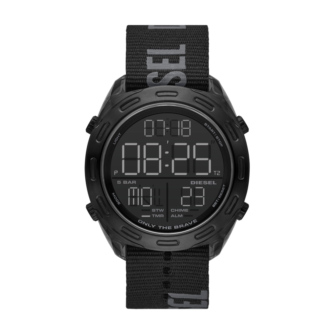 DIESEL CRUSHER DIGITAL BLACK RPET WATCH