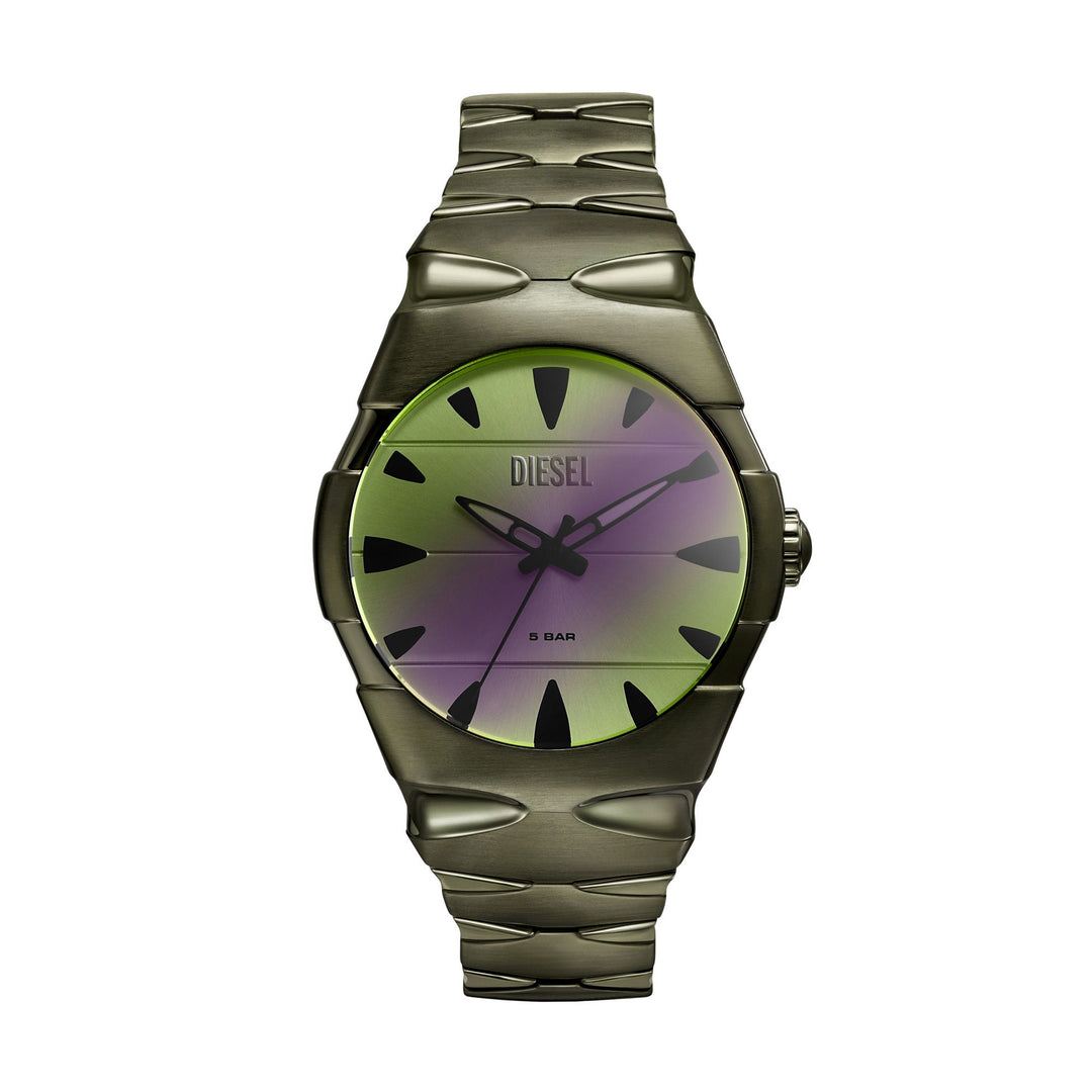 Diesel Green Stainless Steel Men&