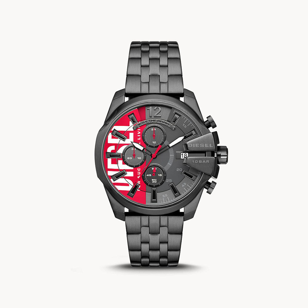 Diesel Baby Chief Chronograph Gunmetal-Tone Stainless Steel Watch