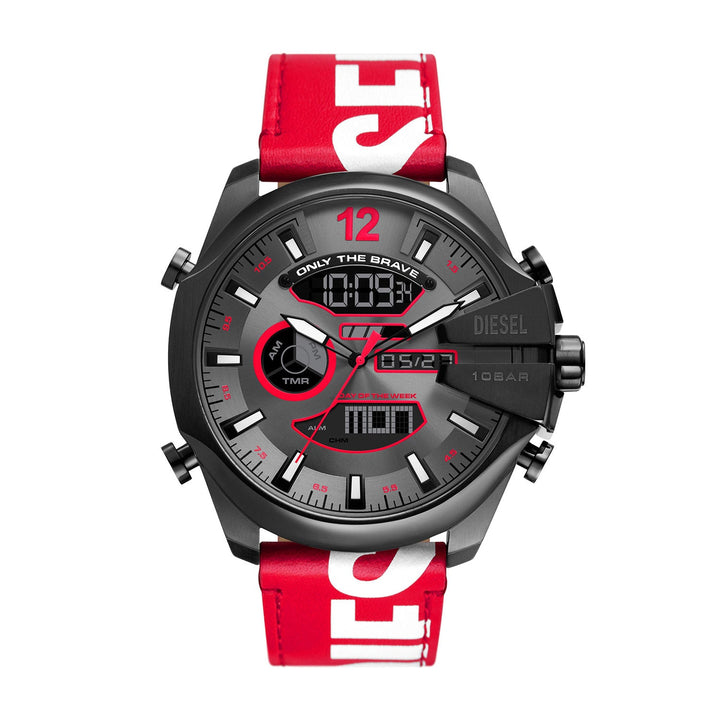 Diesel Mega Chief Gunmetal Stainless Steel Men&