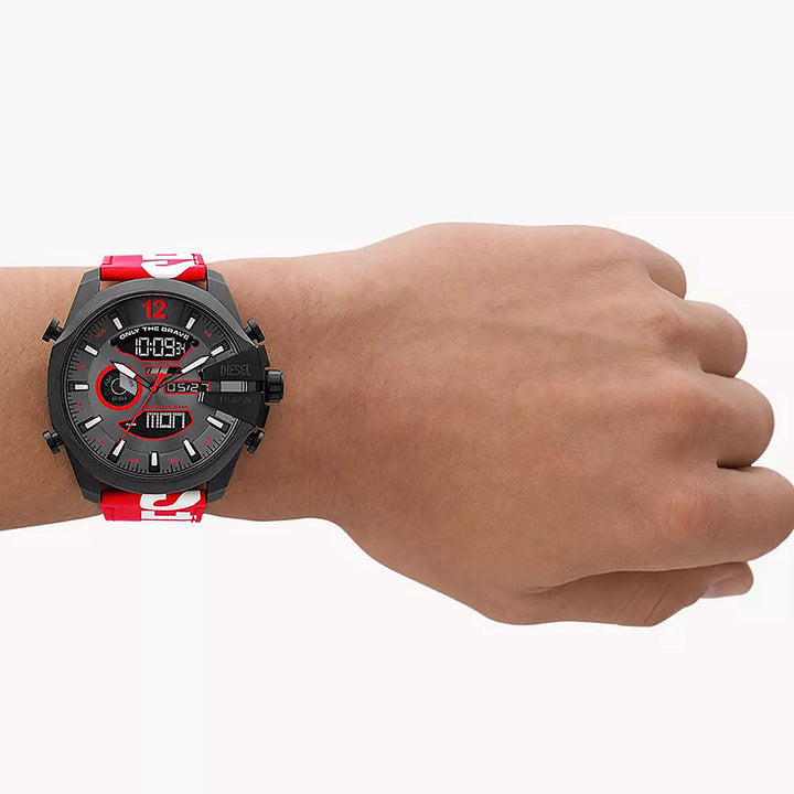 Diesel Mega Chief Gunmetal Stainless Steel Men&