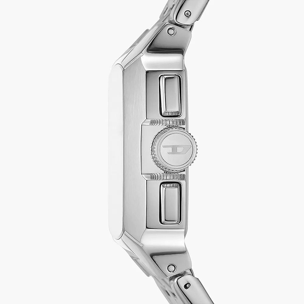 Diesel Cliffhanger Silver Stainless Steel Men&