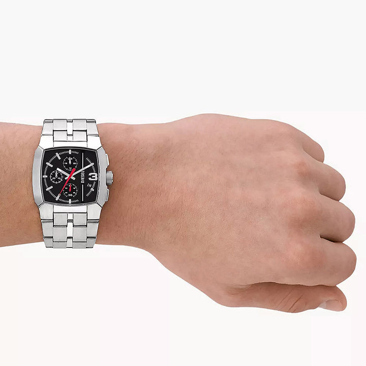 Diesel Cliffhanger Silver Stainless Steel Men&