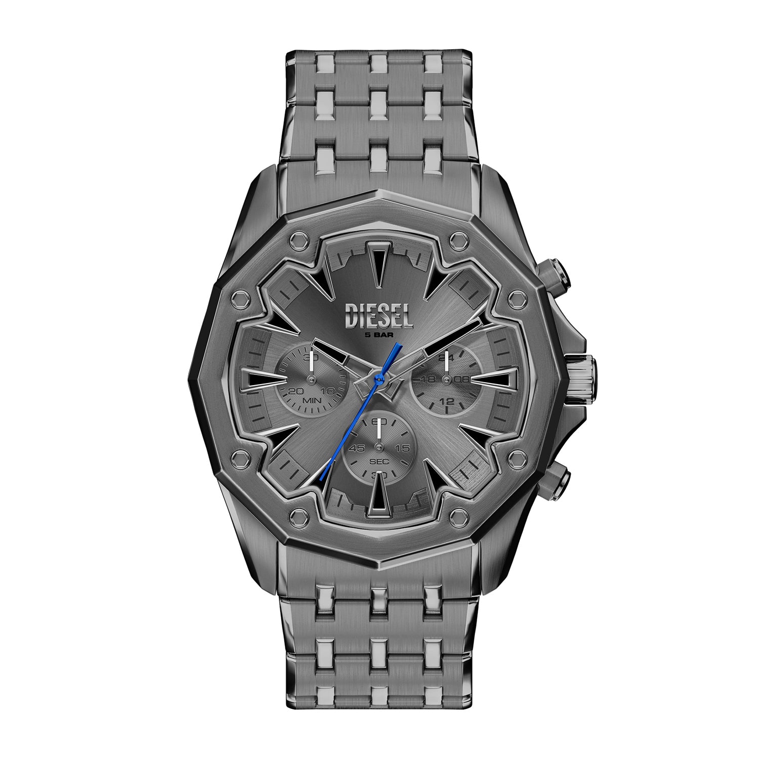 Diesel Men's Stinger Chronograph Gunmetal Stainless Steel Watch ...