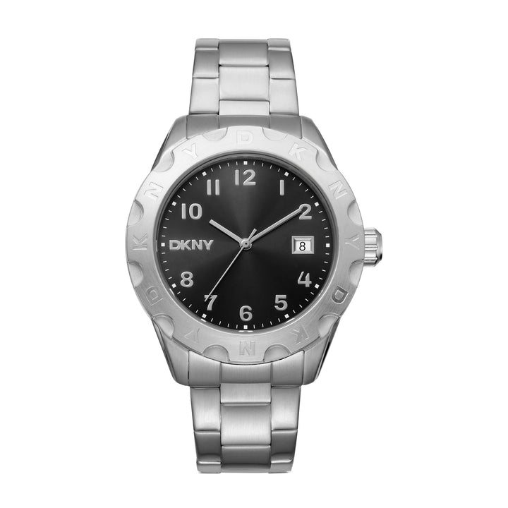 DKNY EVERYDAY Men's Black Dial Stainless Steel Watch