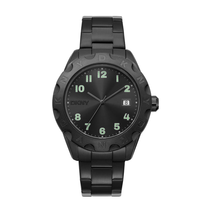 DKNY EVERYDAY Men's Black Dial Stainless Steel Watch