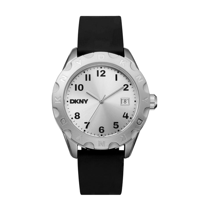 DKNY EVERYDAY Men's Silver Dial Silicone Strap Watch
