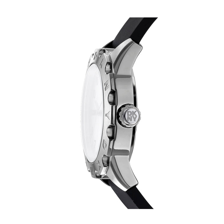 DKNY EVERYDAY Men's Silver Dial Silicone Strap Watch